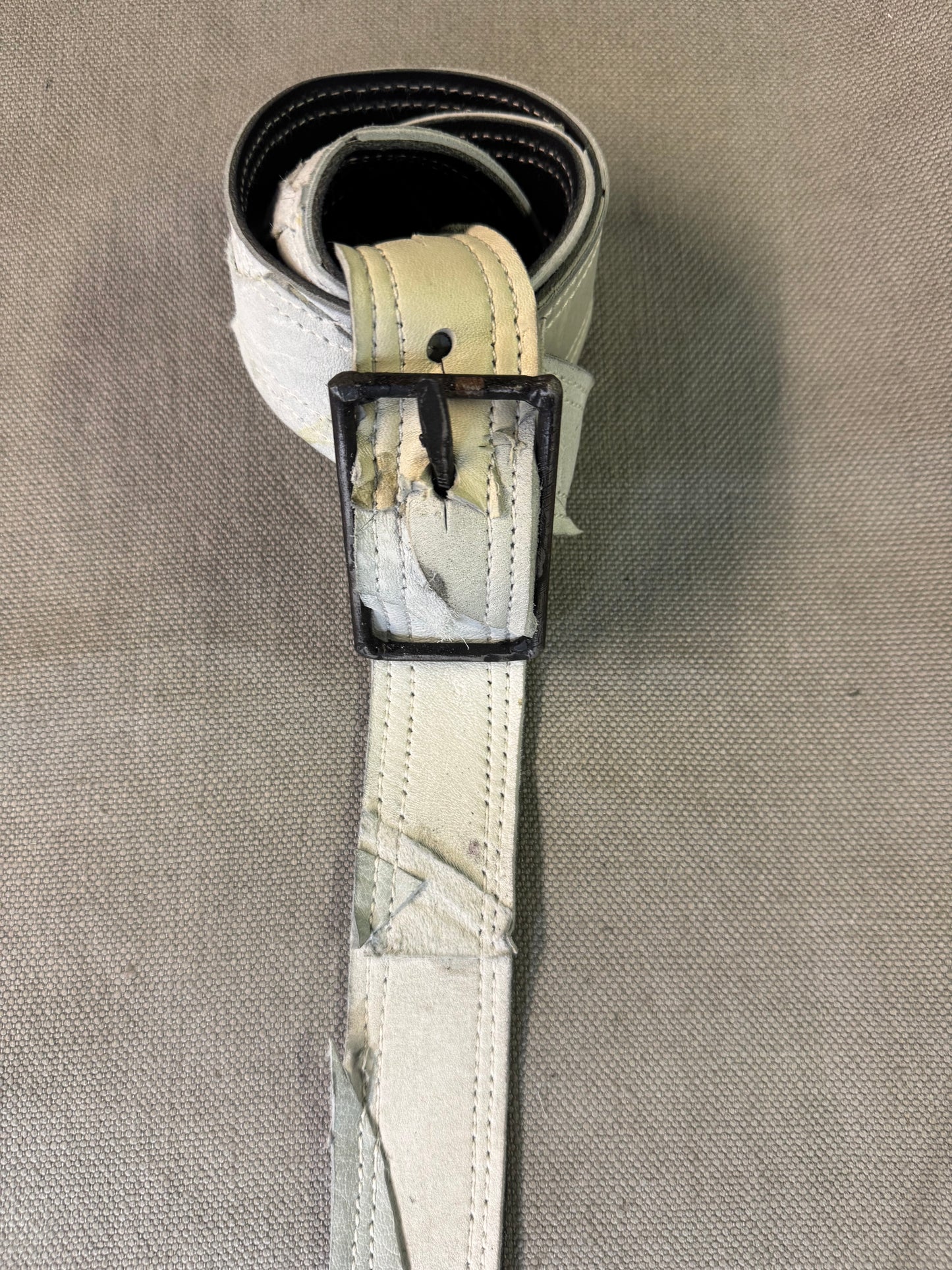 ZB- A|BLT|  || 1.5 INCH KGN13 HAND MADE BUCKLE BELT || MOONSTAR WHITE