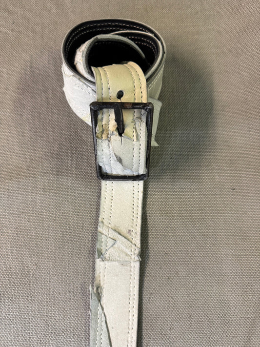 ZB- A|BLT|  || 1.5 INCH KGN13 HAND MADE BUCKLE BELT || MOONSTAR WHITE