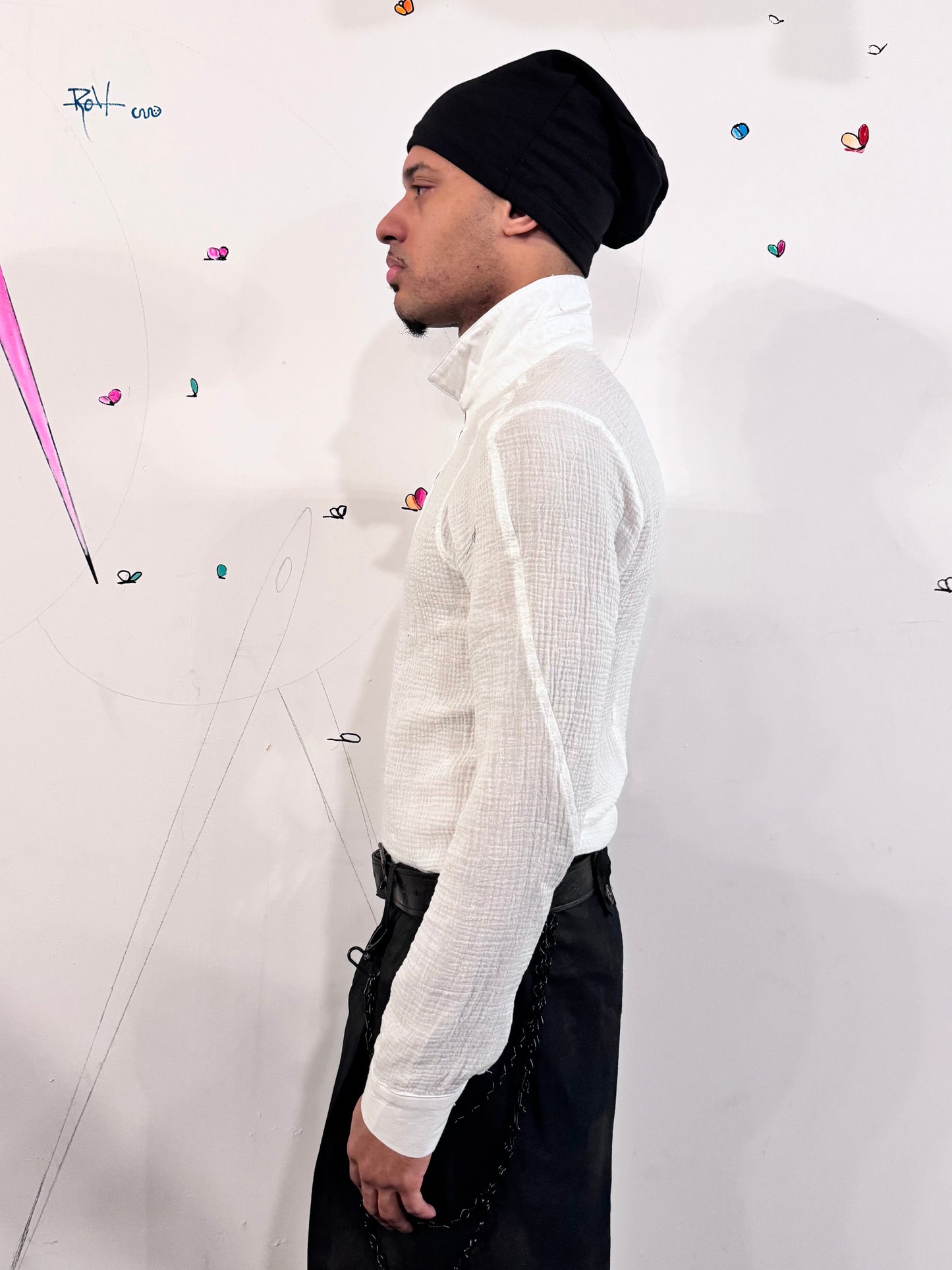 SS26 || FAULTED SHOULDER CRINKLED SHIRT || DOUBLE GAUZE COTTON