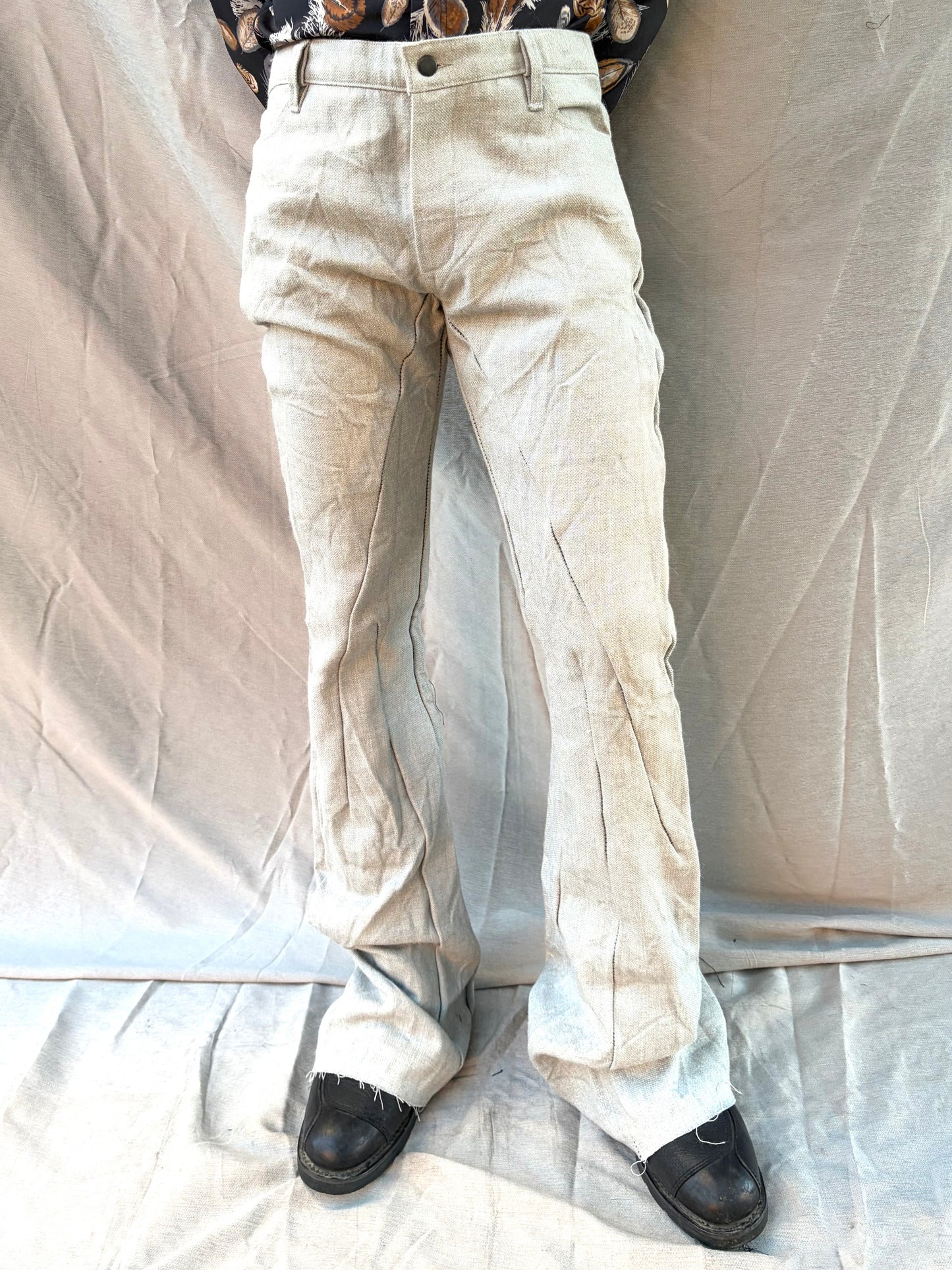 FW25 ||  BOOT CUT FLARED JEANS || 25TH ANNIVERSARY || ECRU