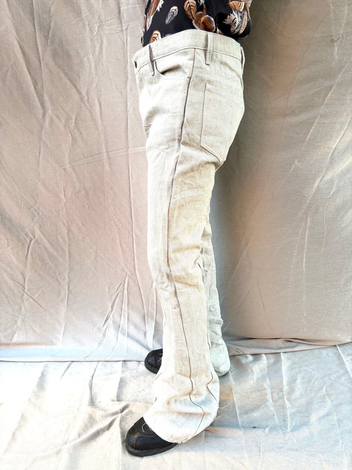 FW25 ||  BOOT CUT FLARED JEANS || 25TH ANNIVERSARY || ECRU