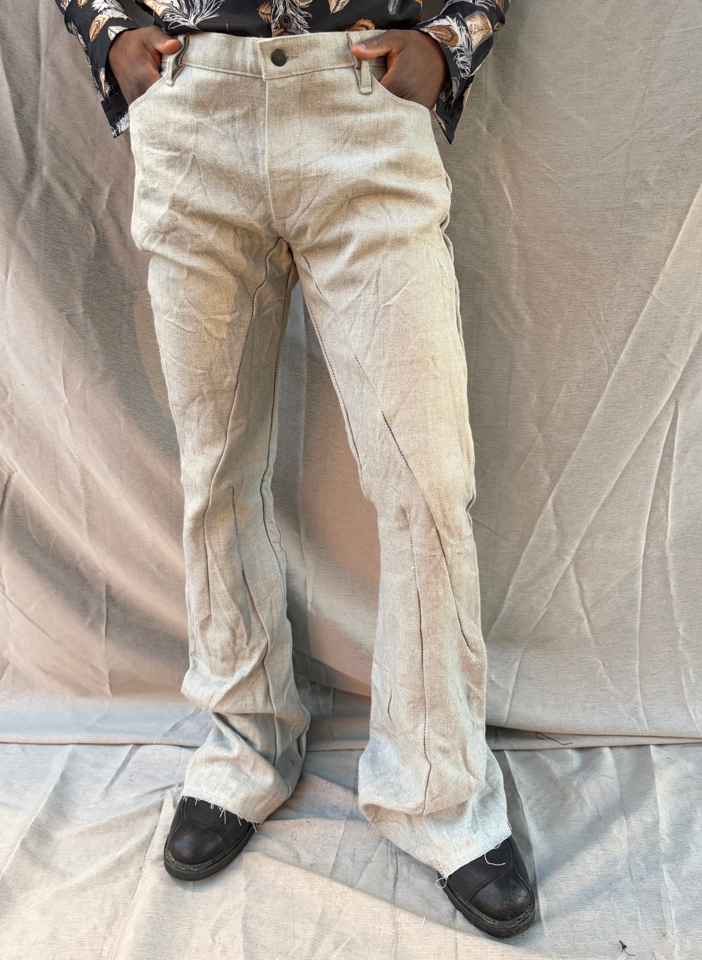 FW25 ||  BOOT CUT FLARED JEANS || 25TH ANNIVERSARY || ECRU