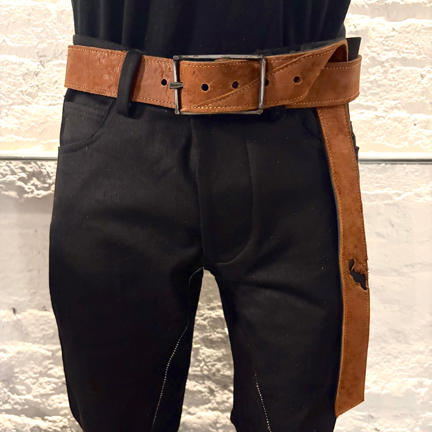 FW25 || KNG 13 - 1.5" BELT ||  BROWN HORSEHIDE
