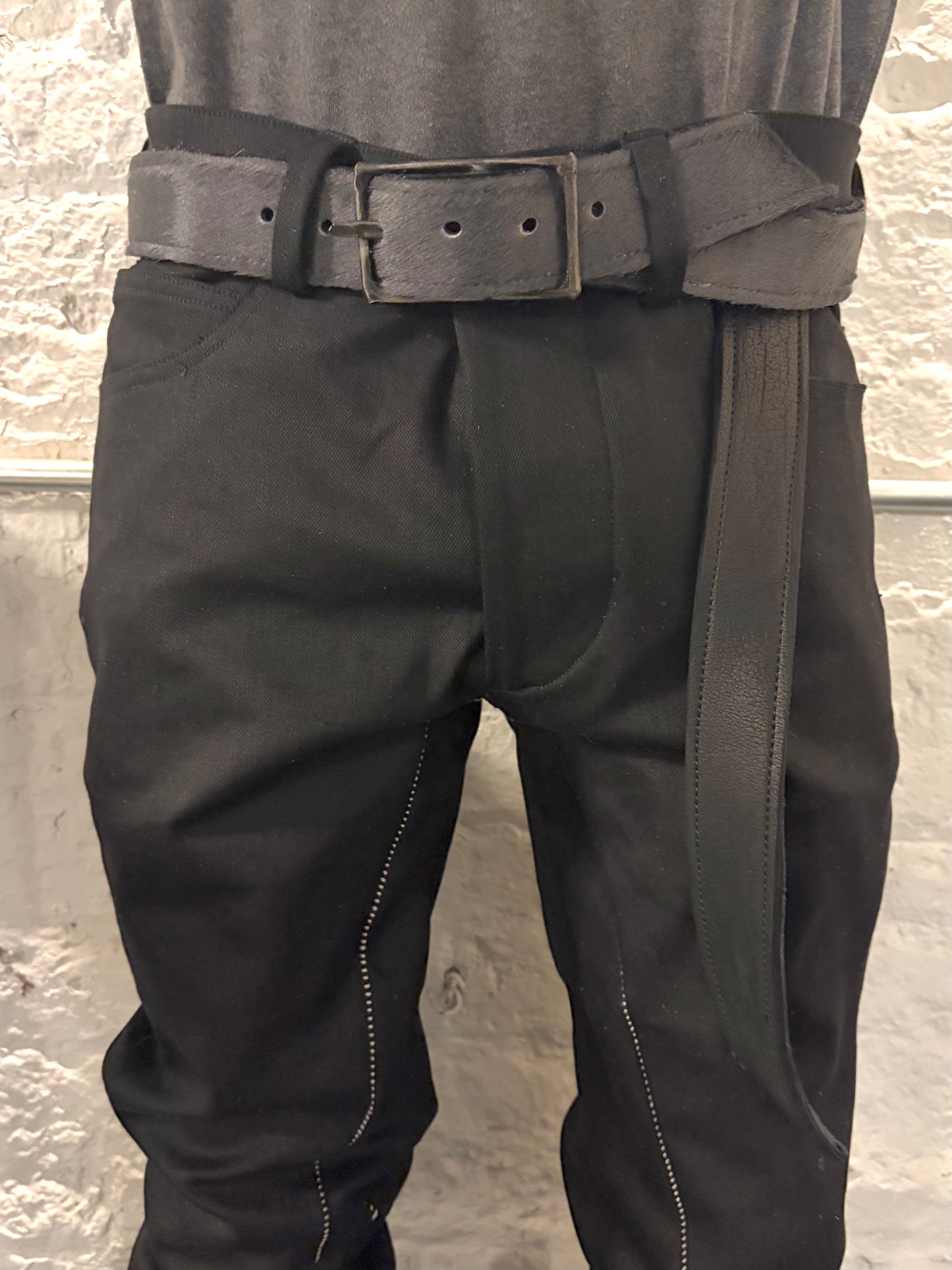 FW25 || KGN 13 1.5" BELT || BLACK - HORSEHAIR + BISON