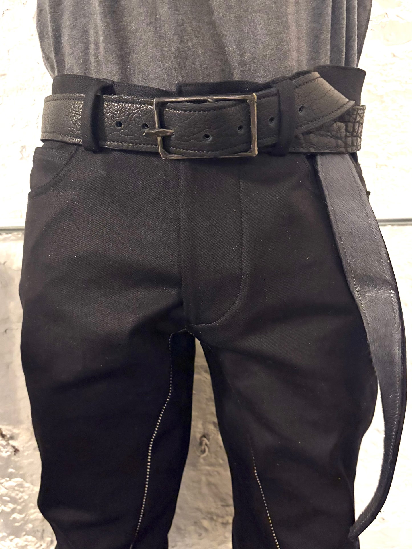 FW25 || KGN 13 1.5" BELT || BLACK - HORSEHAIR + BISON