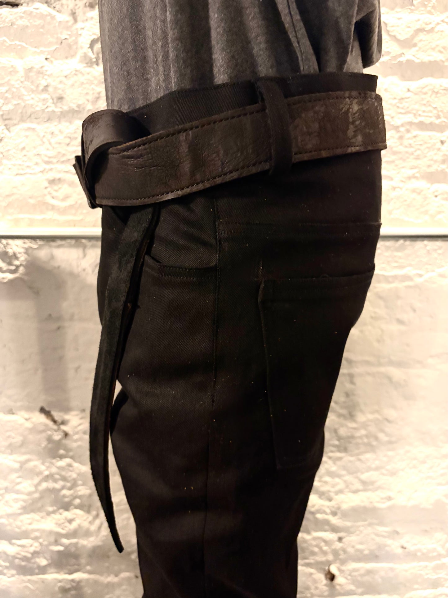 FW25 || KNG13 1.5" BELT || BLACK HORSEHIDE