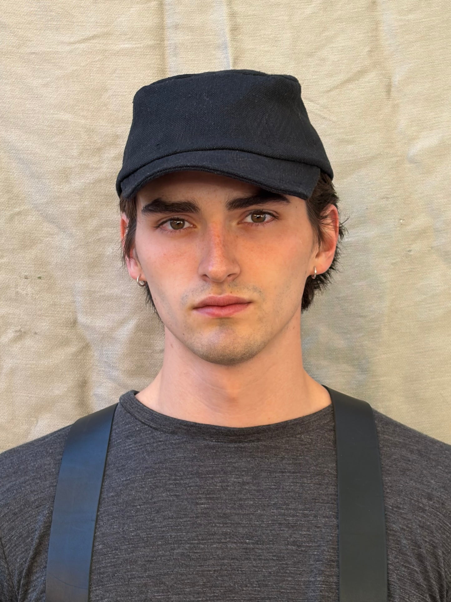 FW25 || SHAPED ZB HAT || 100% EGYPTIAN COTTON|| BLACK