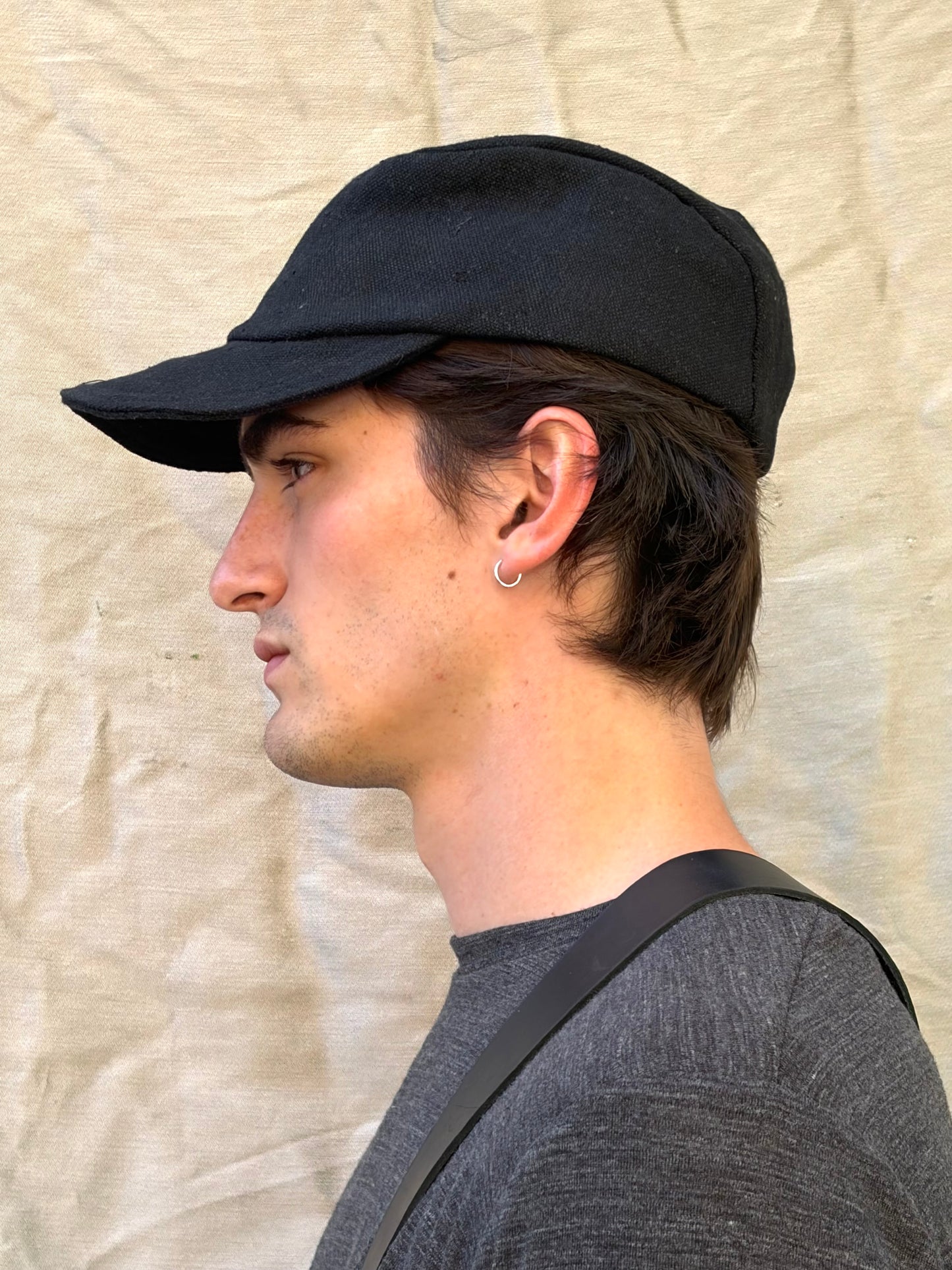 FW25 || SHAPED ZB HAT || 100% EGYPTIAN COTTON|| BLACK