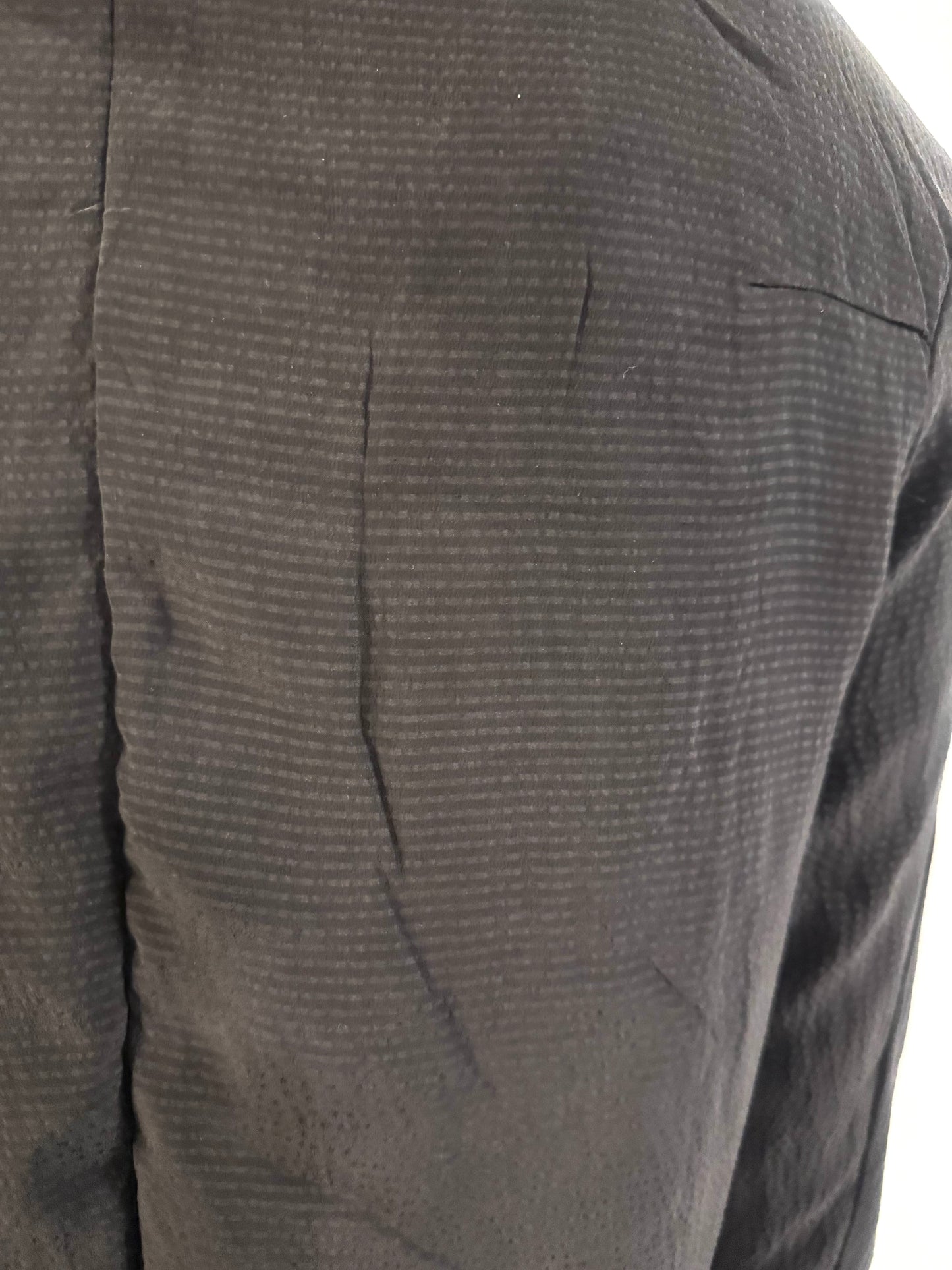 SS26 || PROTOLOGICAL ARCHETYPE SHIRT || BLACK || SILK SEERSUCKER