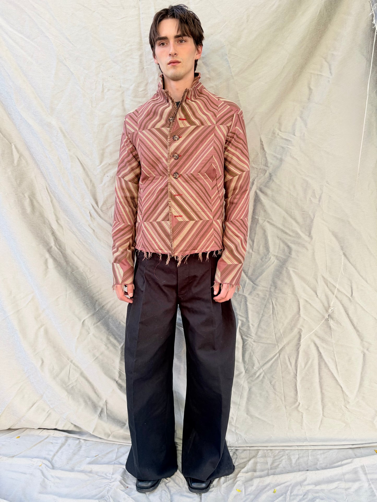 FW25 || PROTOLOGICAL ARCHETYPE SHIRT JACKET || SILK BROCADE