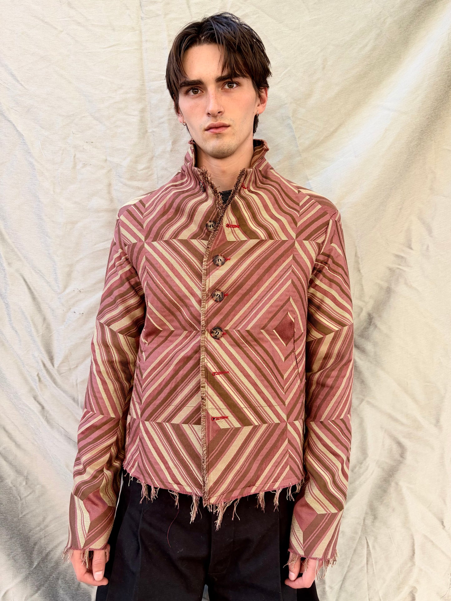 FW25 || PROTOLOGICAL ARCHETYPE SHIRT JACKET || SILK BROCADE
