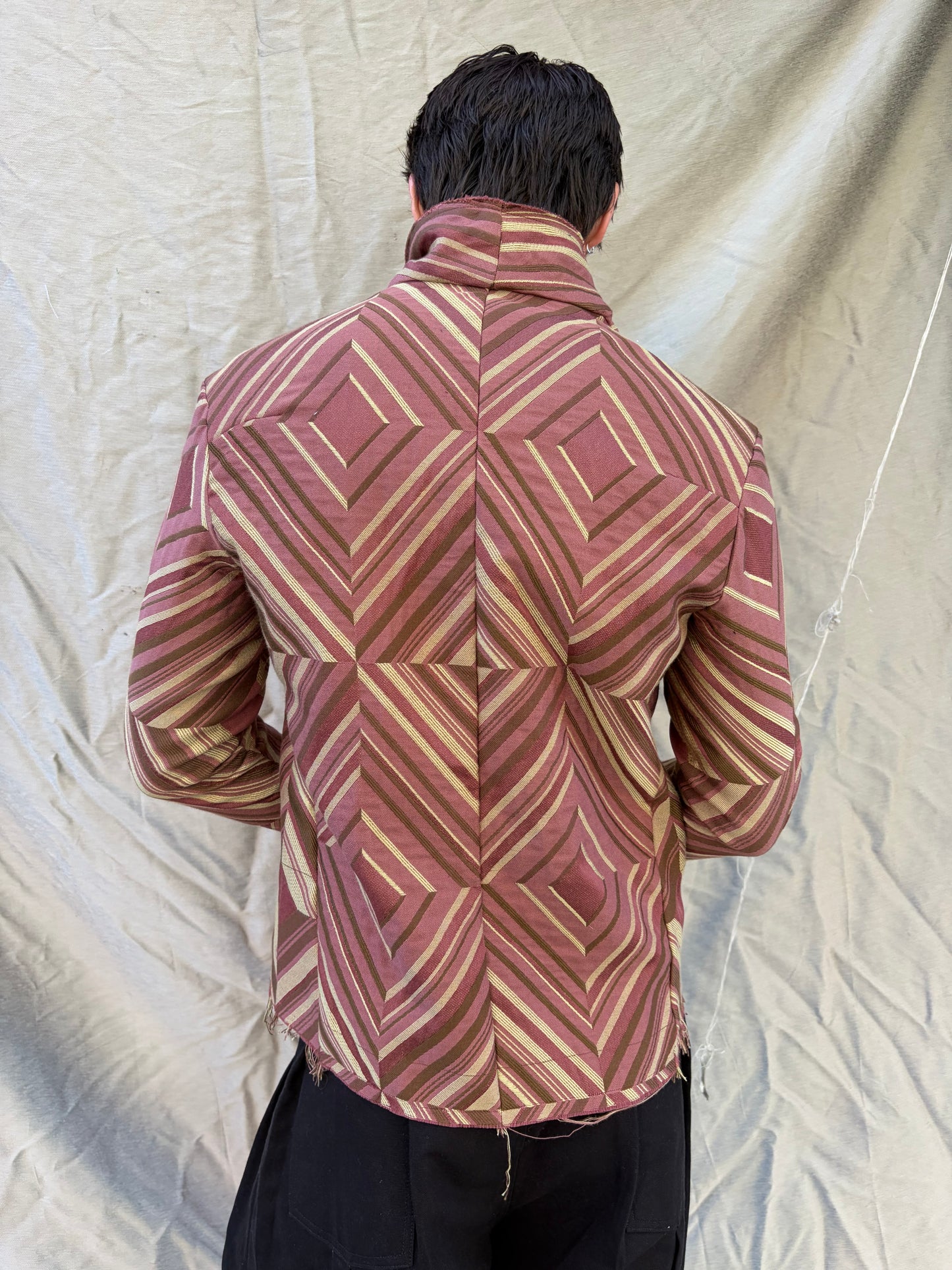 FW25 || PROTOLOGICAL ARCHETYPE SHIRT JACKET || SILK BROCADE