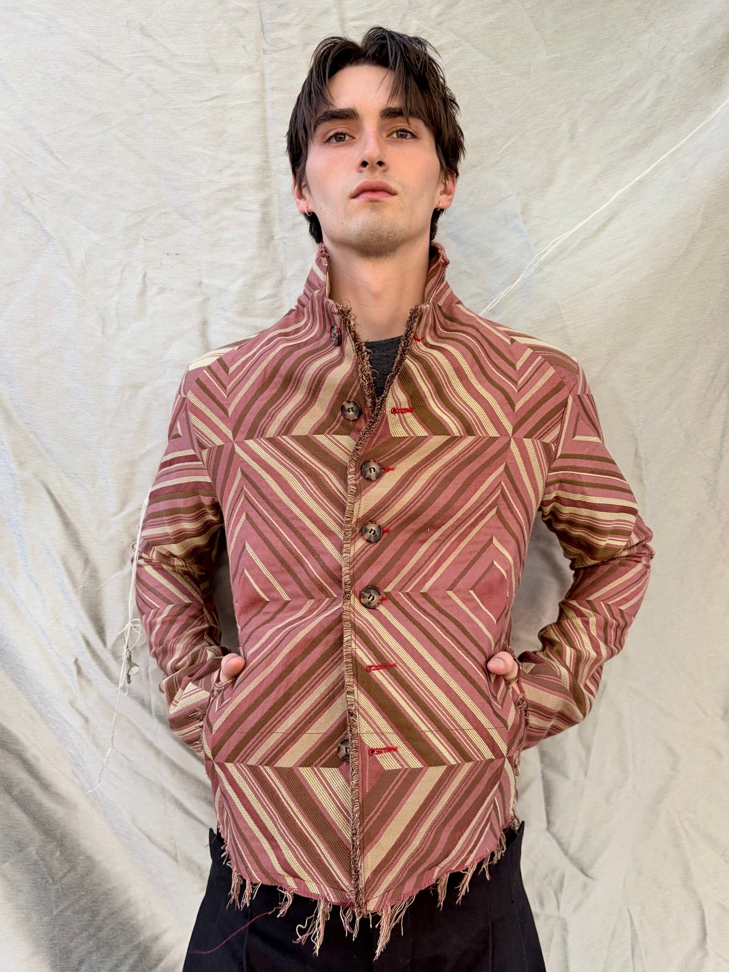 FW25 || PROTOLOGICAL ARCHETYPE SHIRT JACKET || SILK BROCADE