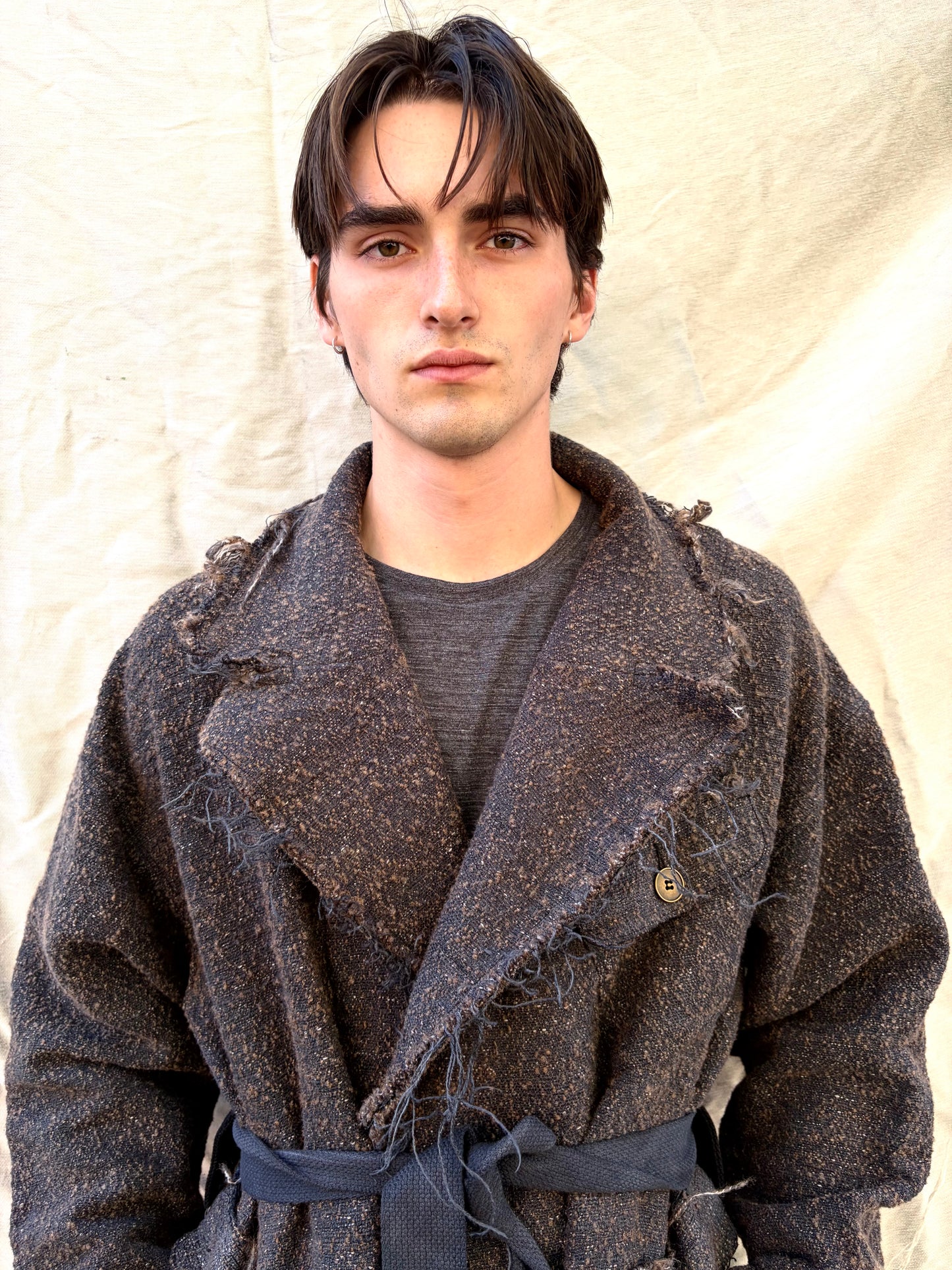 FW25 || BEAST COAT 3.0 || CURED WOOL || WASHED BLACK