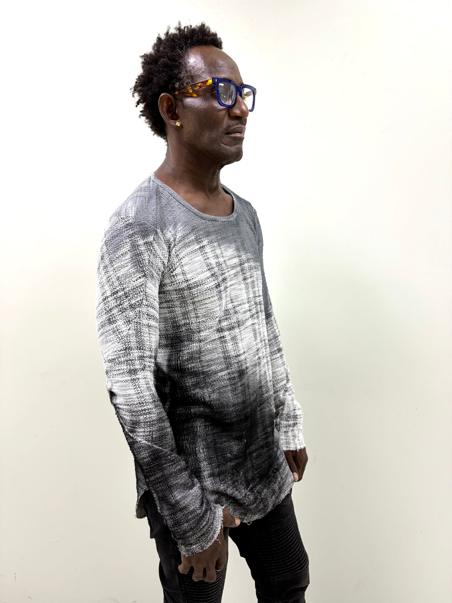 ZBT- JAMAICA  || ECHADH SEAM LONG SLEEVE TOP || GRADIENT