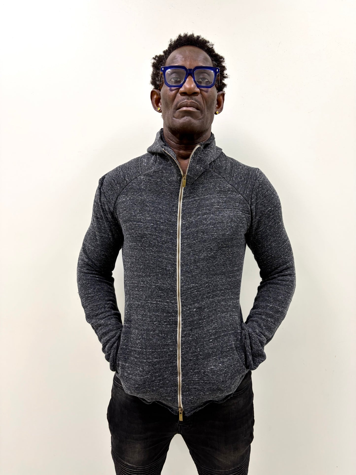 FW25 || HENRIKKSON HOODED TOP || GREY || COTTON