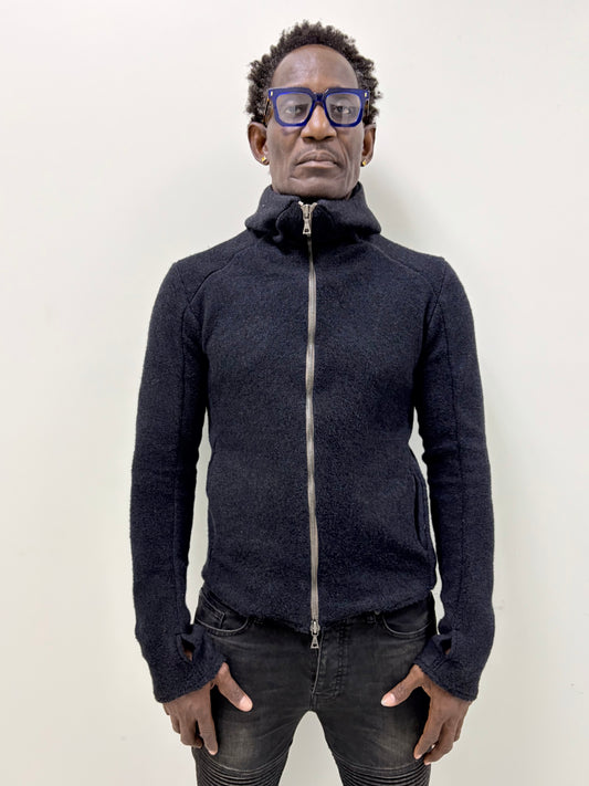 FW25 || HENRIKKSON HOODED TOP || BLACK || COTTON