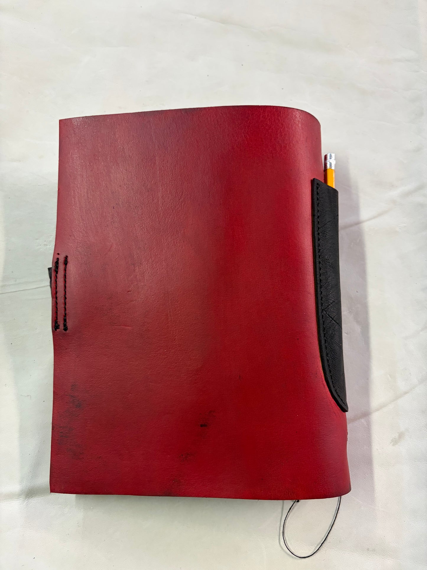 ETERNAL REFILL ARTISANAL SKETCHBOOK || 7 OZ COWHIDE + BISON || RED