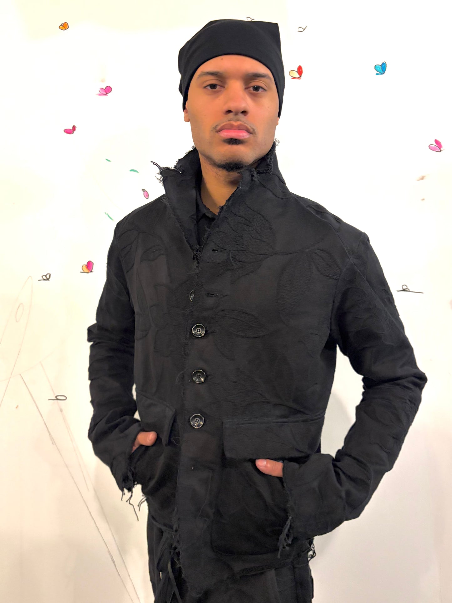 SS26 || CLASSIC PROTOLOGICAL ARCHETYPE TYLER BLAZER || COTTON + SILK BROCADE