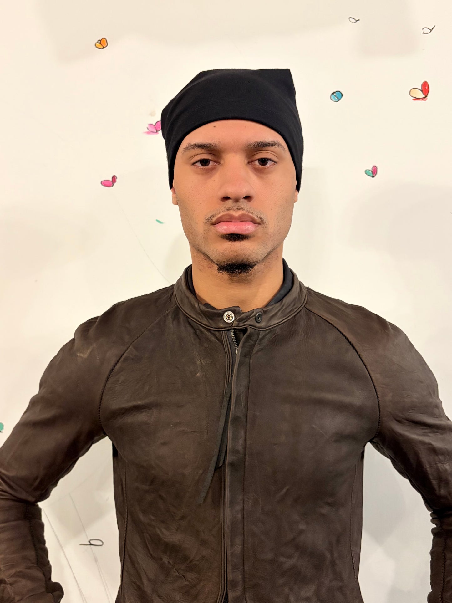 SS26 || RAGLAN FRONT SHIRT JACKET -GREY LEATHER