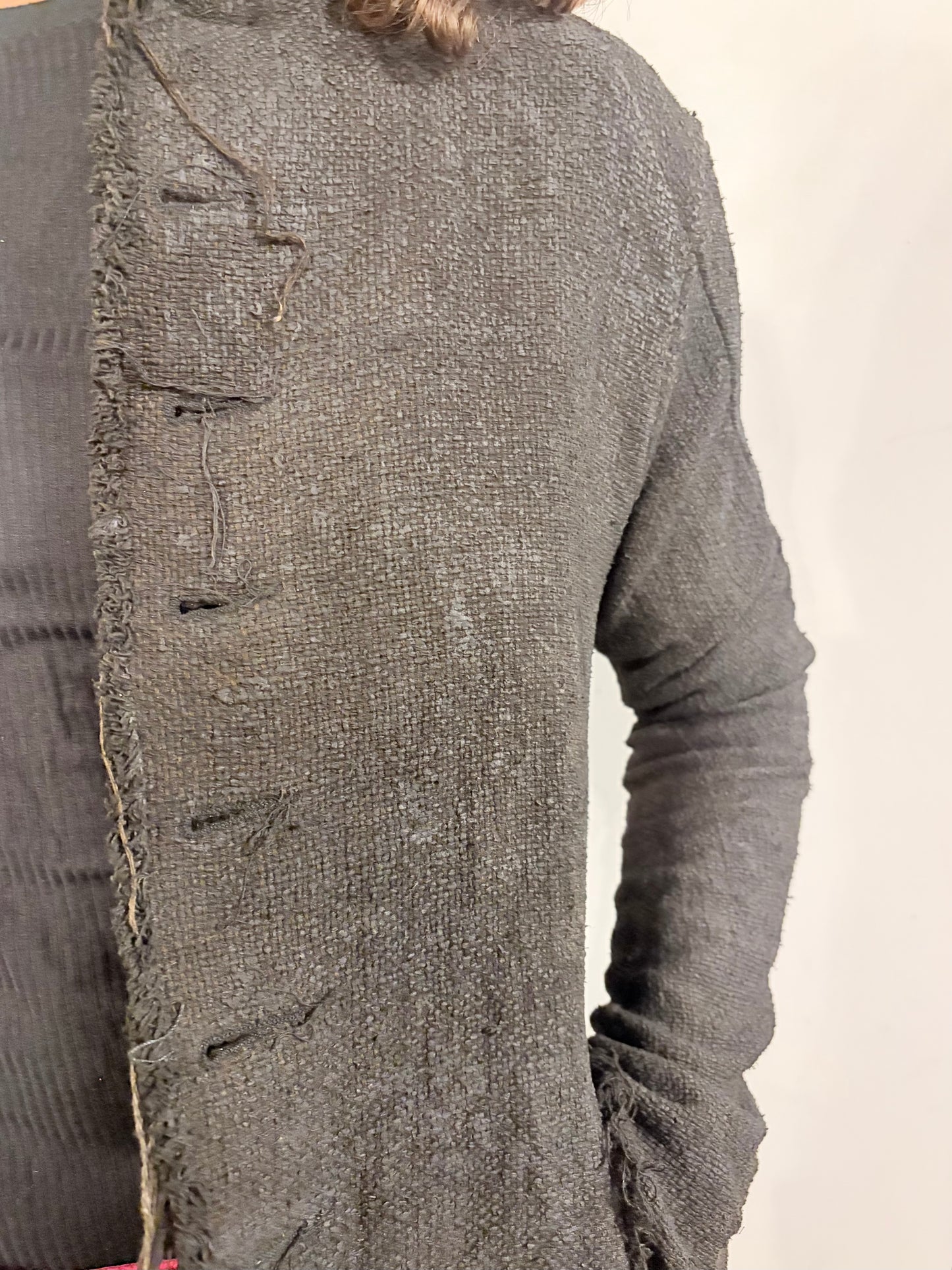 SS26 || PROTOLOGICAL SHIRT JACKET || VOLCANIC SULPHUR TREATED RAW SILK