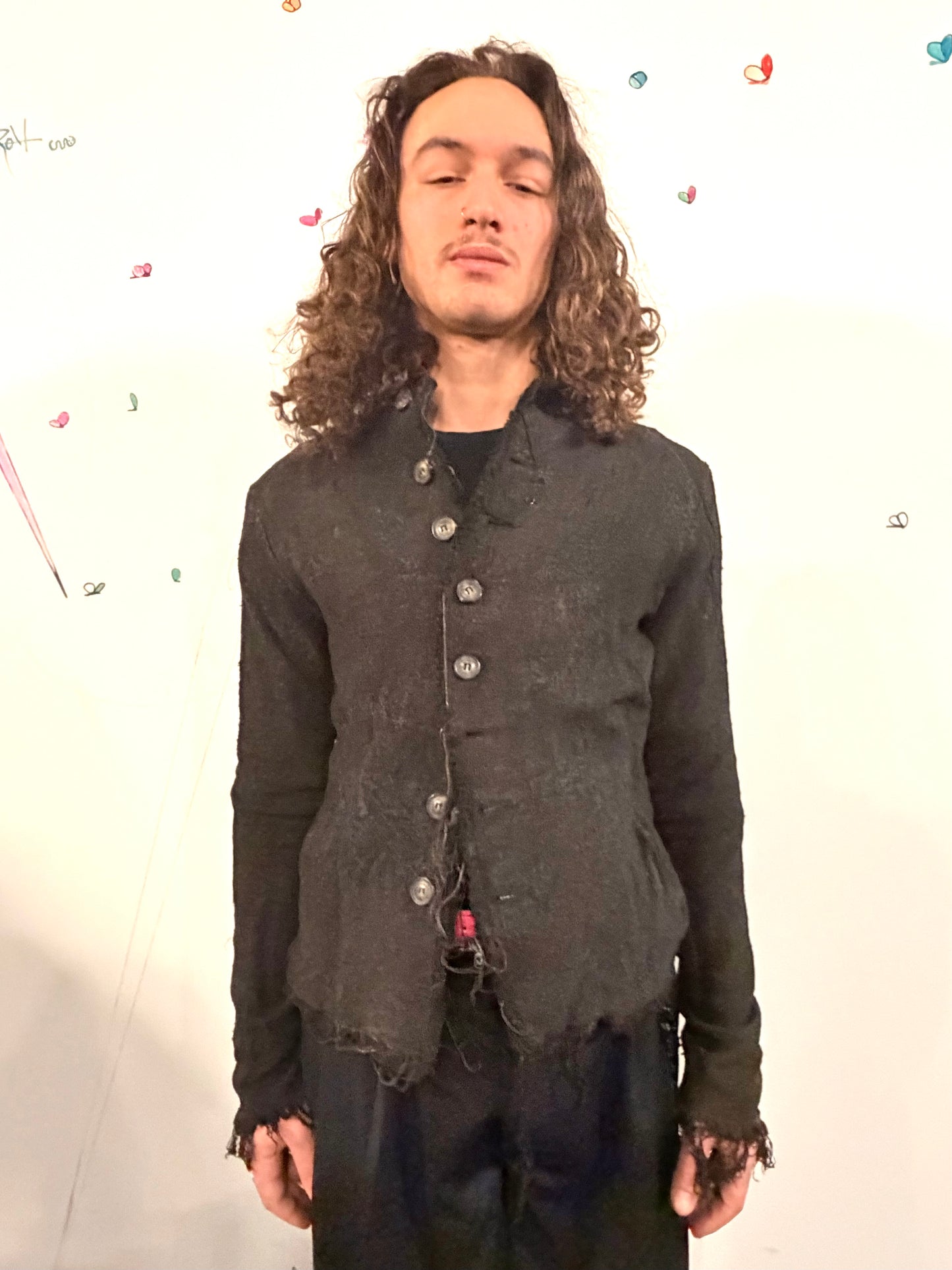 SS26 || PROTOLOGICAL SHIRT JACKET || VOLCANIC SULPHUR TREATED RAW SILK