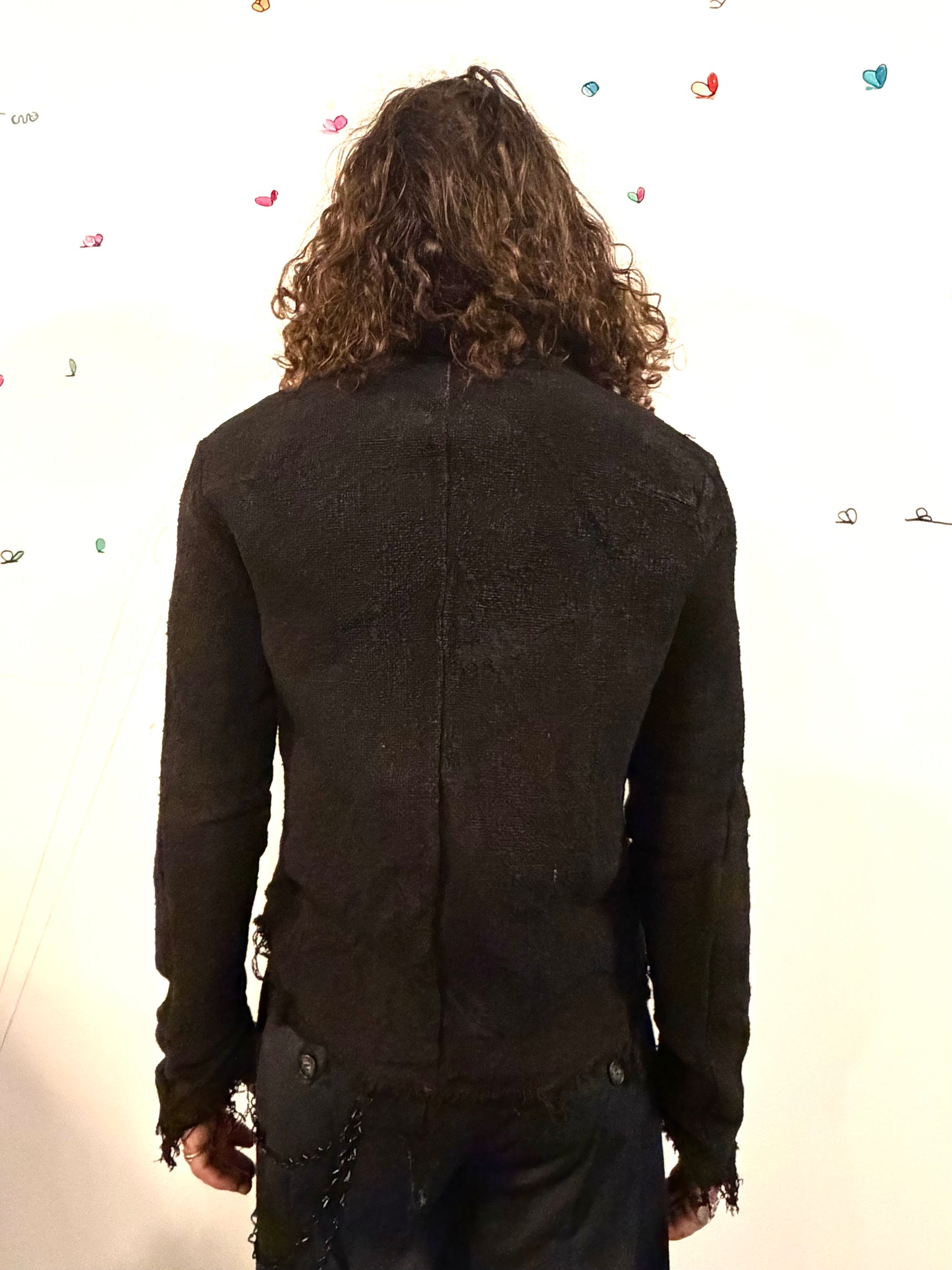 SS26 || PROTOLOGICAL SHIRT JACKET || VOLCANIC SULPHUR TREATED RAW SILK