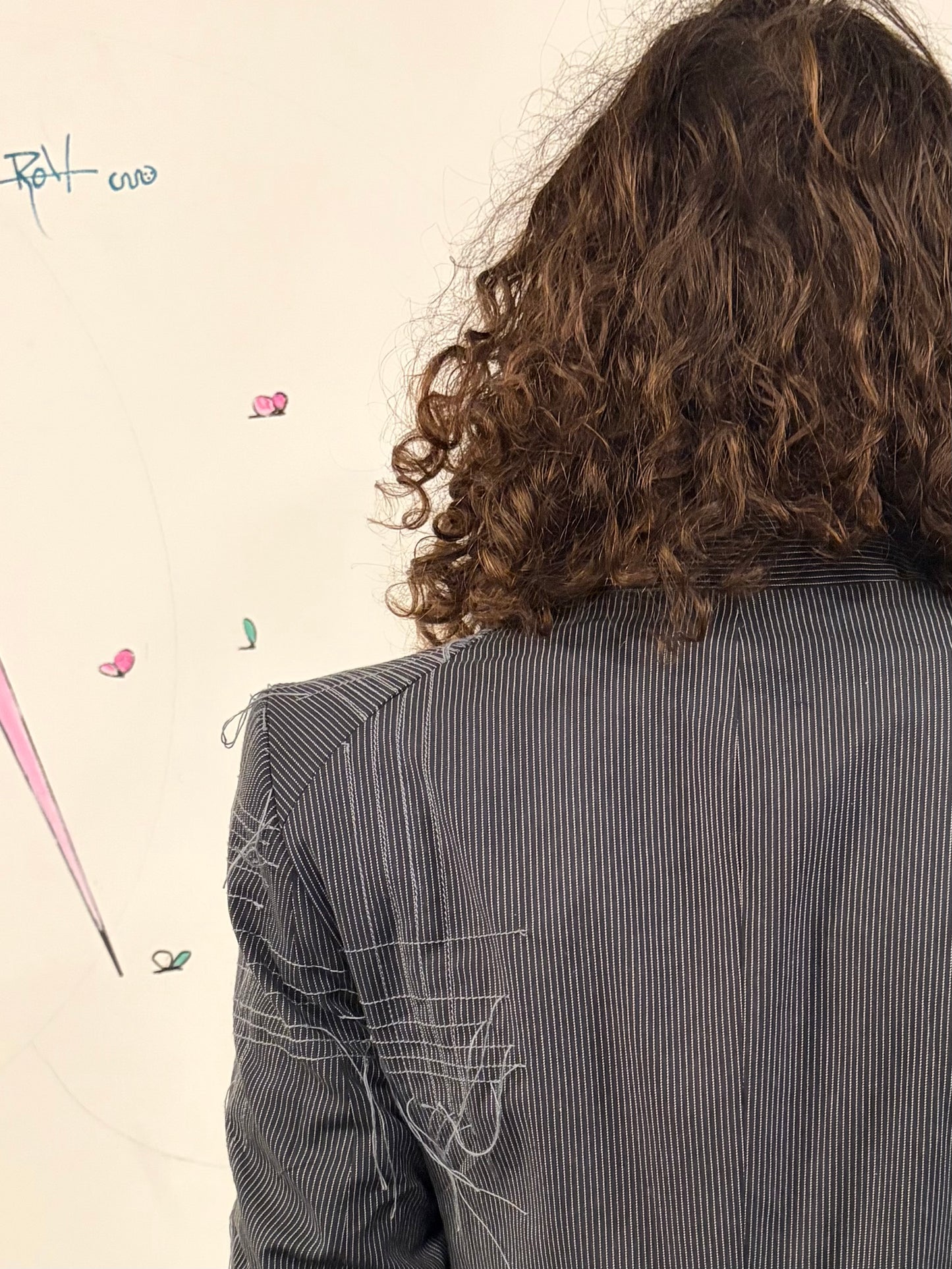 SS26 || SHAWL COLLAR ZAGODA BLAZER - STRIPE - HANDSTITCHED