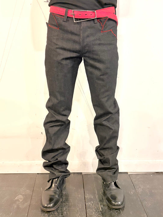 SS26 ||  Z: 365 - R JEANS|| 100% COTTON - BLACK  RAW DENIM