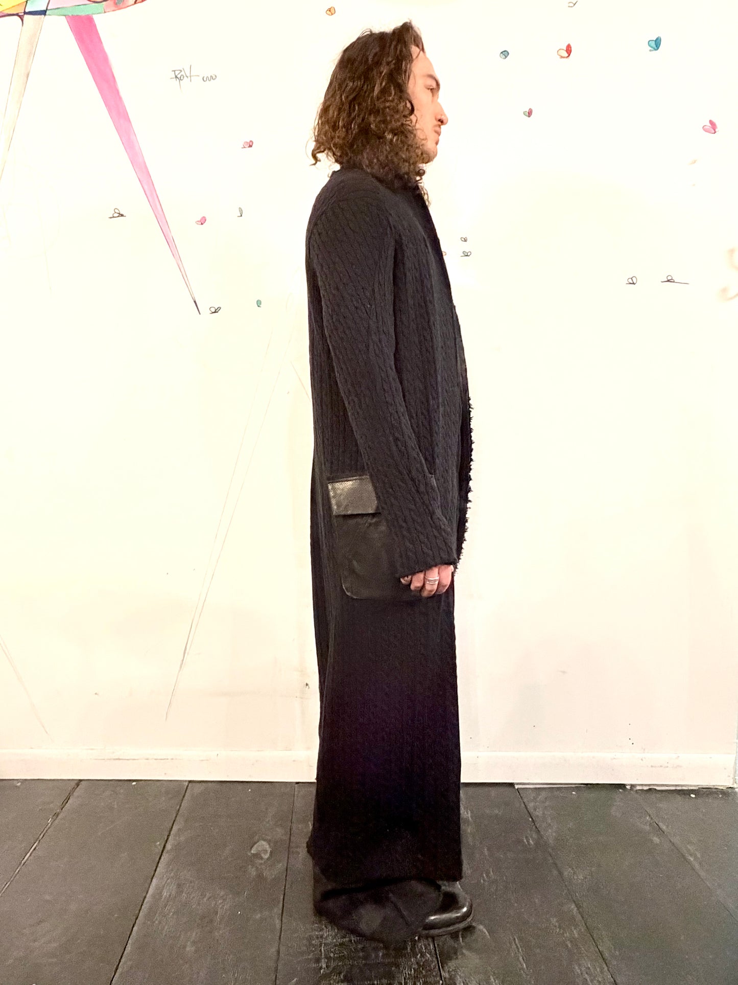 SS26 || PROTLOGICAL ARCHETYPE LONG CARDIGAN - CABLE KNIT