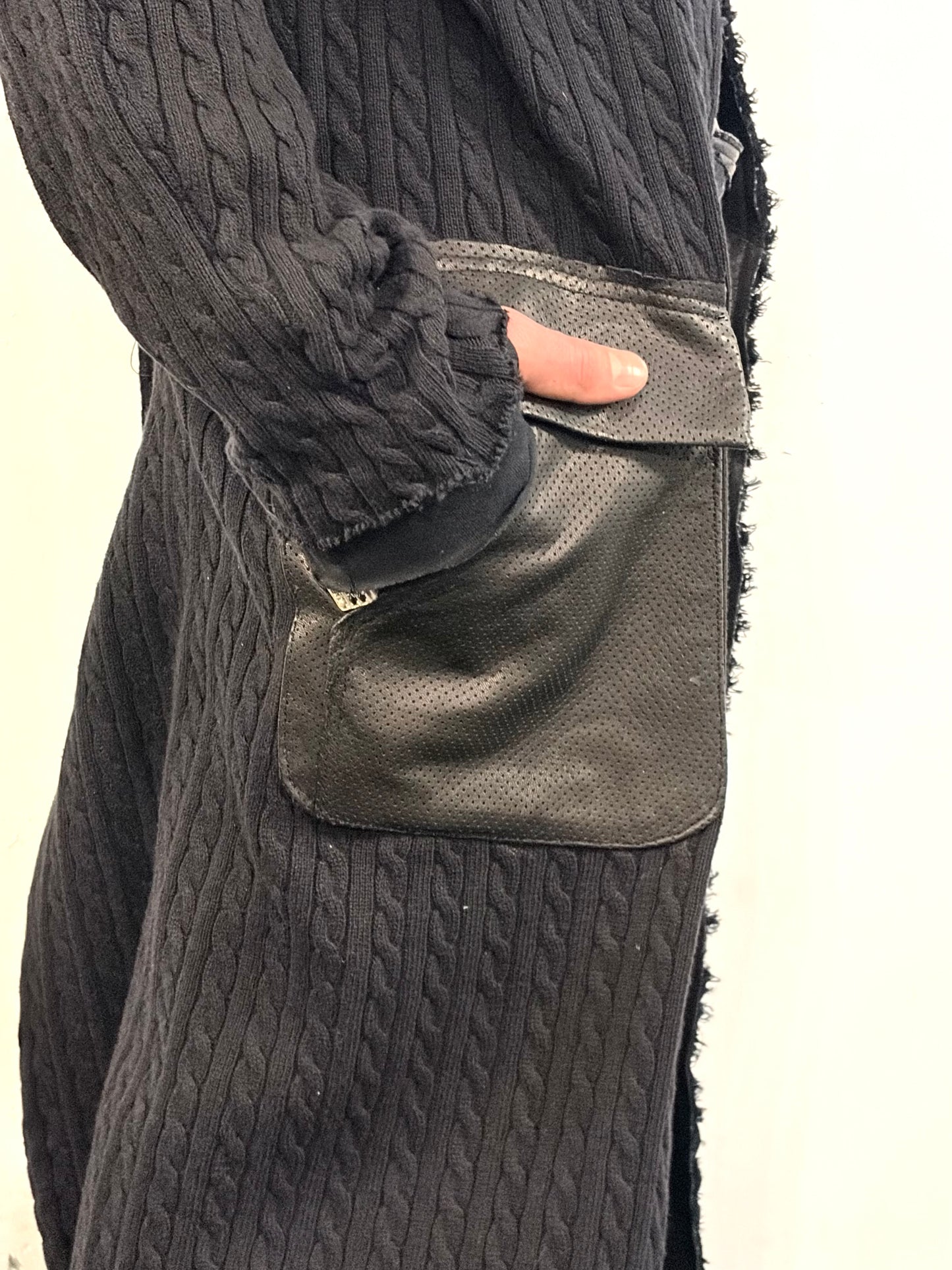 SS26 || PROTLOGICAL ARCHETYPE LONG CARDIGAN - CABLE KNIT