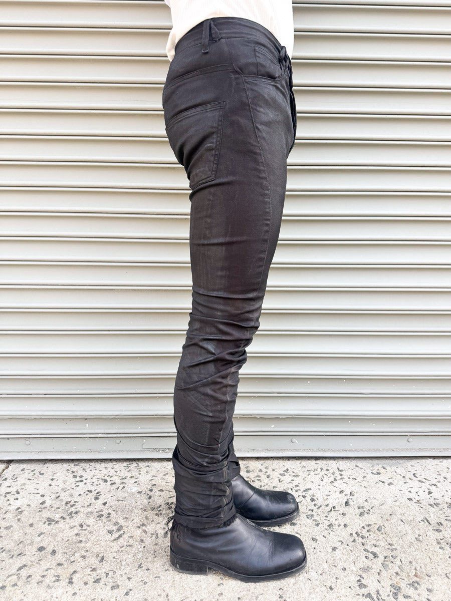 SS24 || DNA JEANS || CHARCOAL COATED BLACK