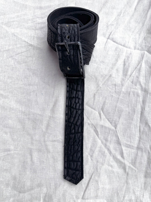 SS25 || 1.5 INCH KNG13 HAND MADE BUCKLE BELT || BLACK BISON
