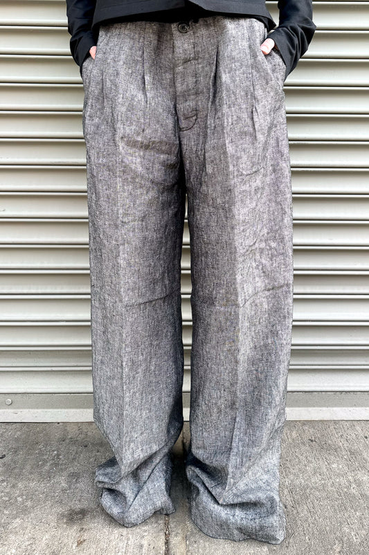 SS24 || PLEATED GODDESSE PANTS || GREY