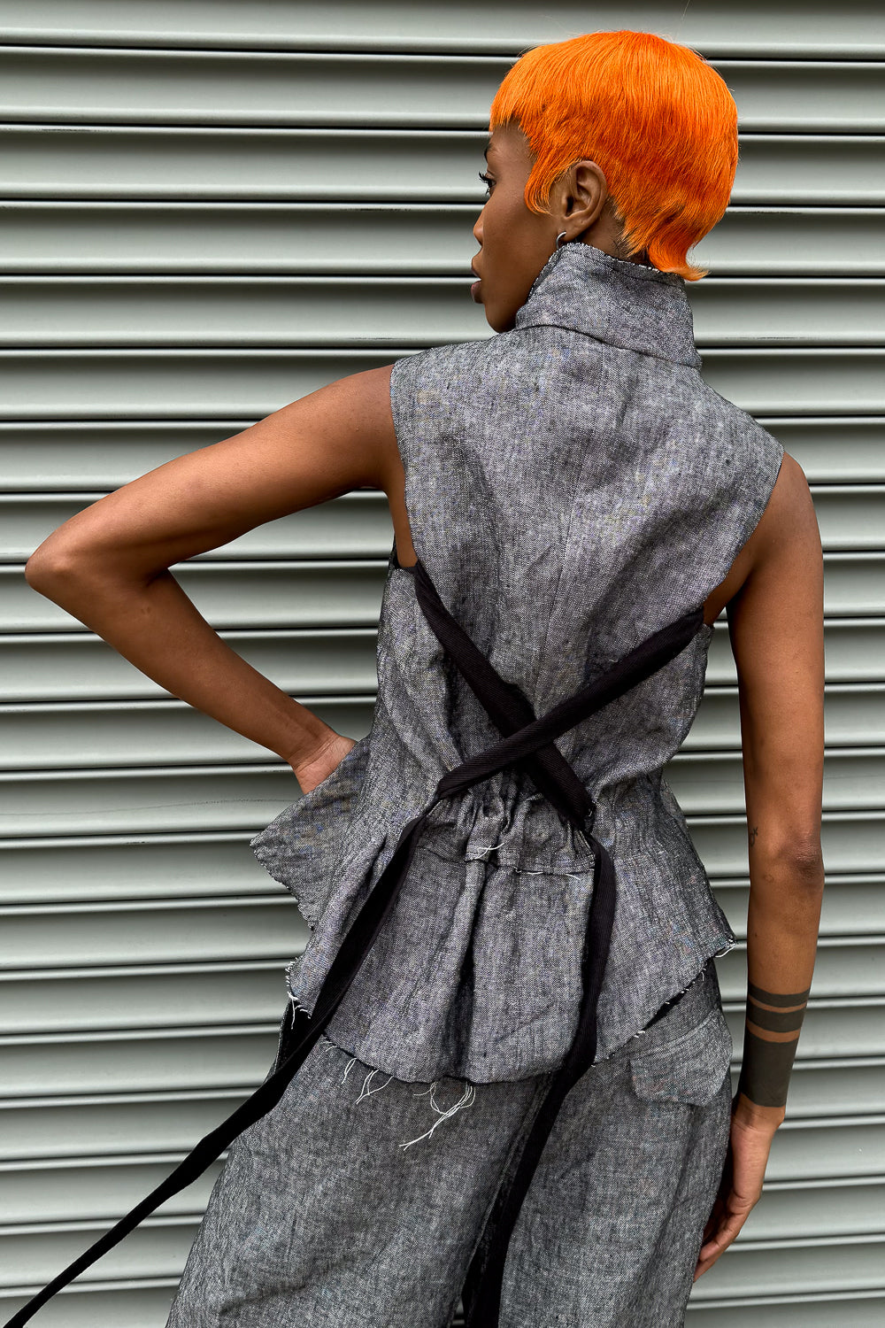 SS24 || REVERSIBLE PROTOLOGICAL ARCHETYPE VEST || GREY