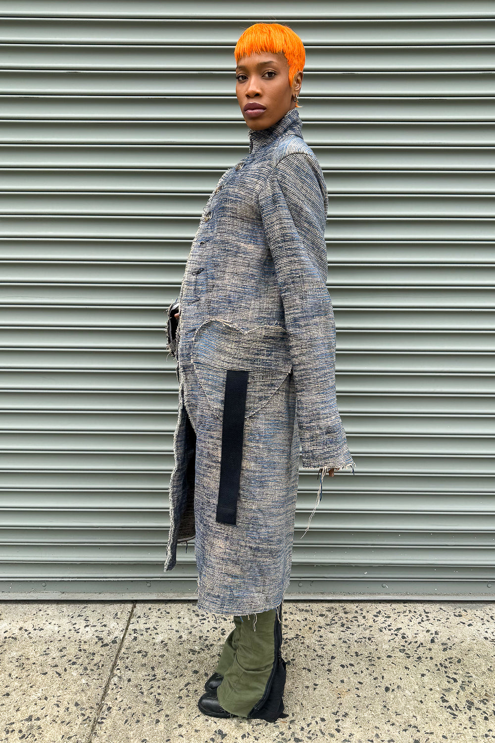 SS24 || PROTOLOGICAL ARCHETYPE COAT || INK INJECT ECRU