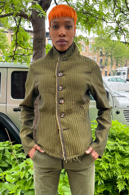 SS24 || PROTOLOGICAL ARCHETYPE SHIRT JACKET || GREEN