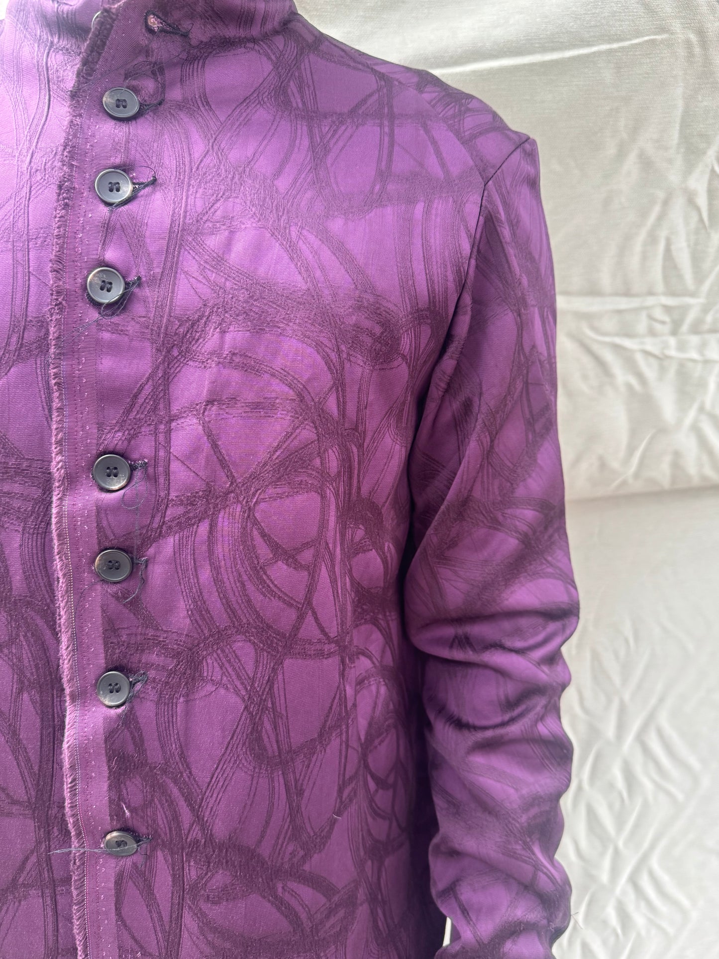 FW26 || PROTOLOGICAL ARCHETYPE SHIRT || JEWEL MAROON || SILK