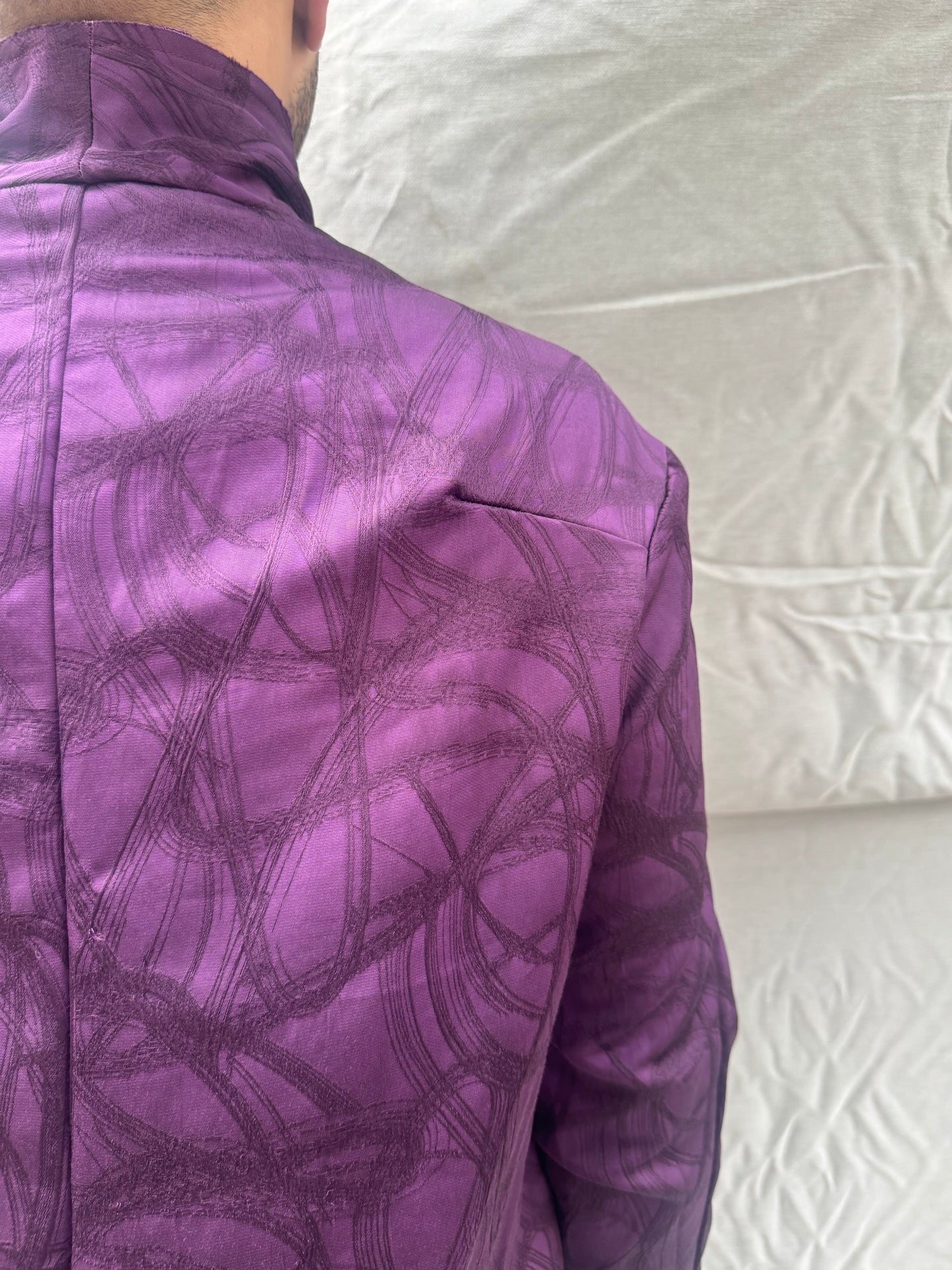 FW26 || PROTOLOGICAL ARCHETYPE SHIRT || JEWEL MAROON || SILK