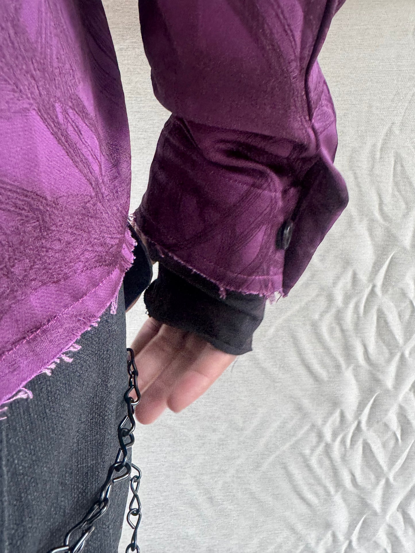 FW26 || PROTOLOGICAL ARCHETYPE SHIRT || JEWEL MAROON || SILK