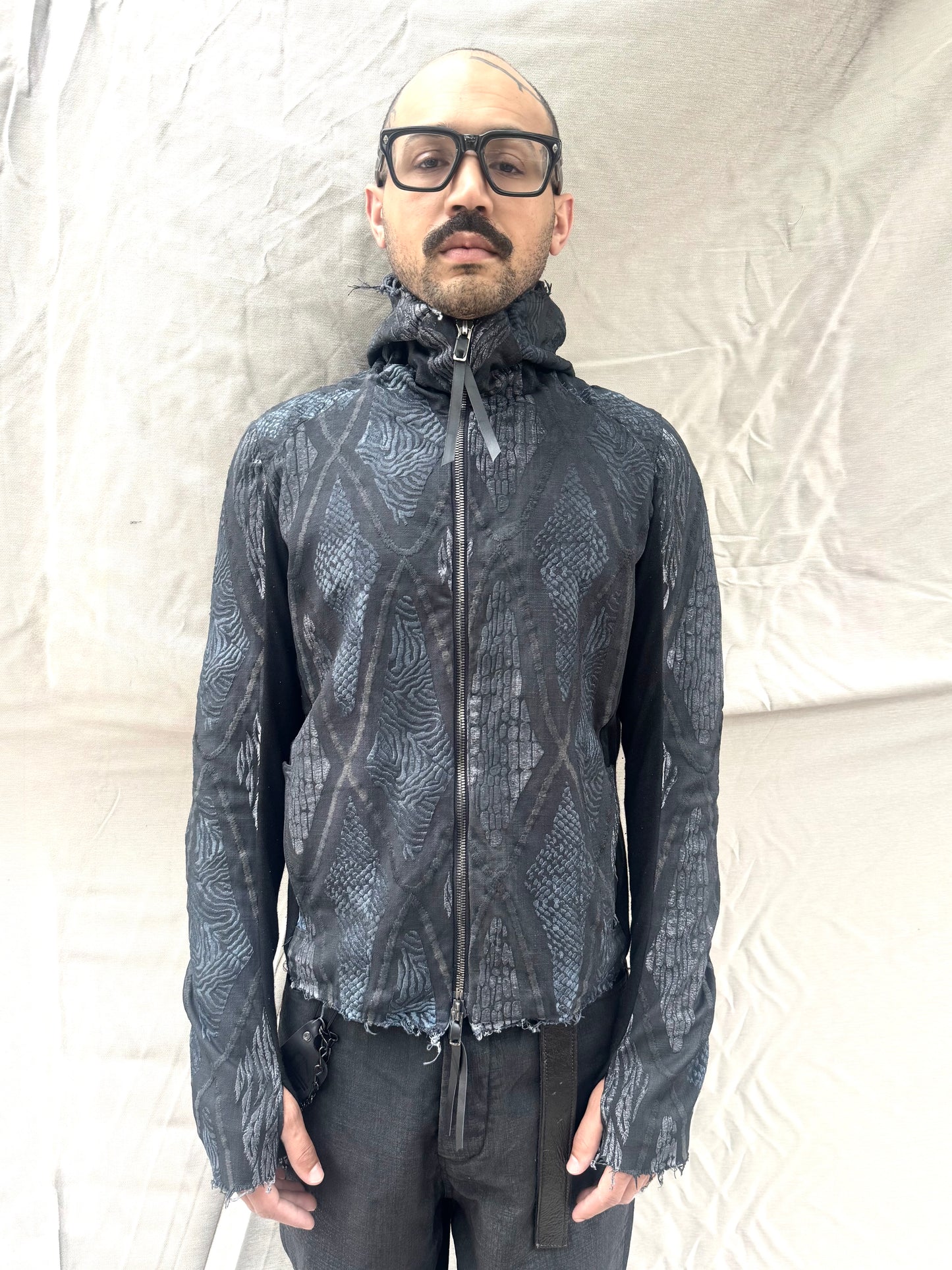 FW26  ||  HENRIKSSON | Z POCKED EMBROIDERED || COATED VOLCANIC SULPHUR