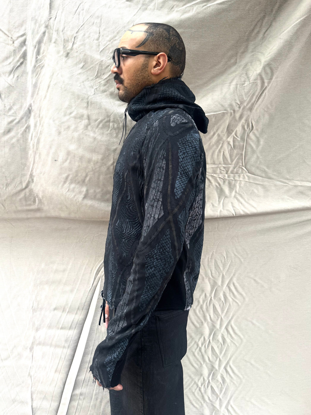 FW26  ||  HENRIKSSON | Z POCKED EMBROIDERED || COATED VOLCANIC SULPHUR