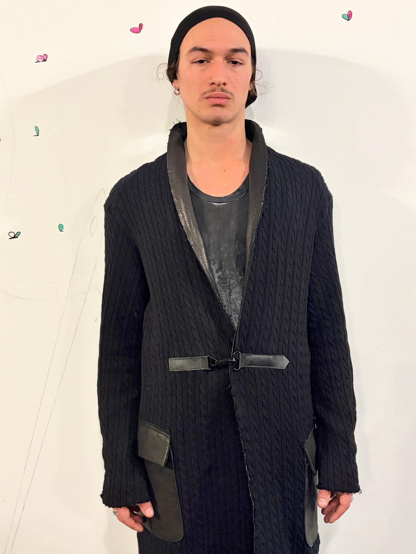 SS26 || PROTLOGICAL ARCHETYPE LONG CARDIGAN - CABLE KNIT