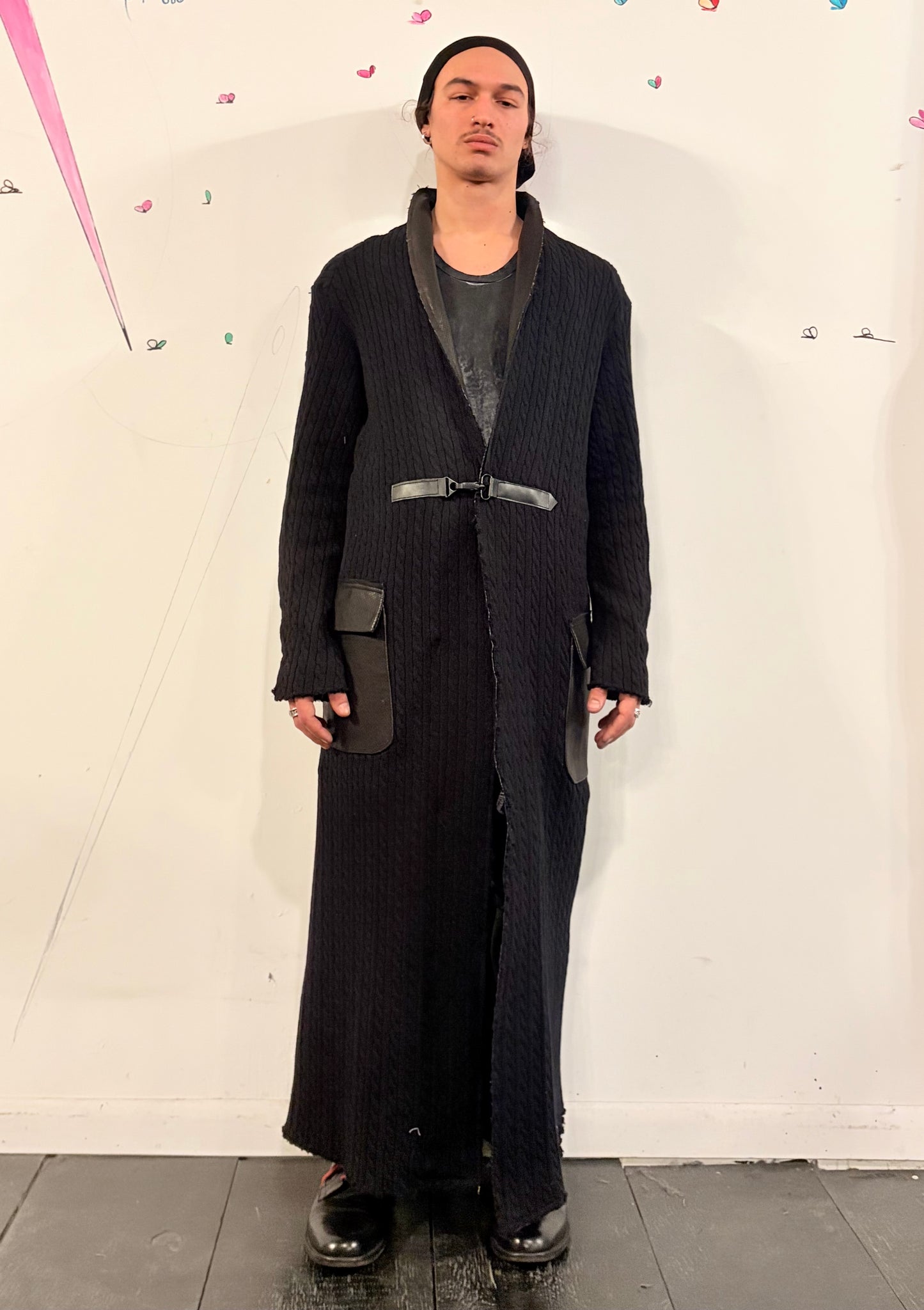 SS26 || PROTLOGICAL ARCHETYPE LONG CARDIGAN - CABLE KNIT