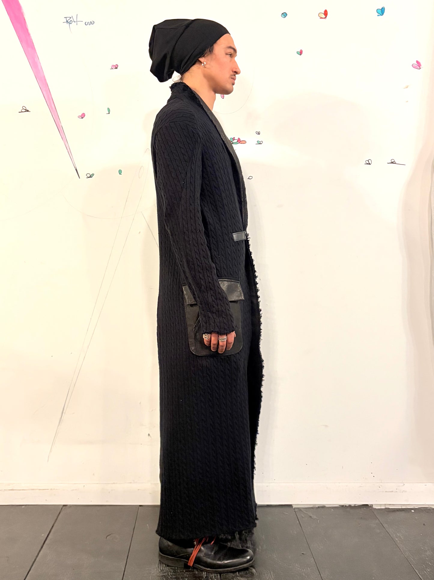 SS26 || PROTLOGICAL ARCHETYPE LONG CARDIGAN - CABLE KNIT