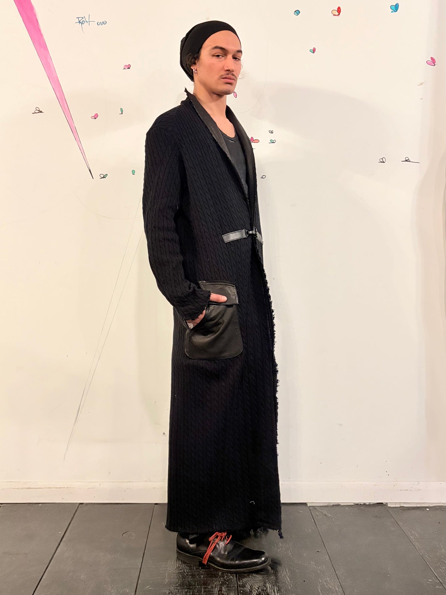 SS26 || PROTLOGICAL ARCHETYPE LONG CARDIGAN - CABLE KNIT