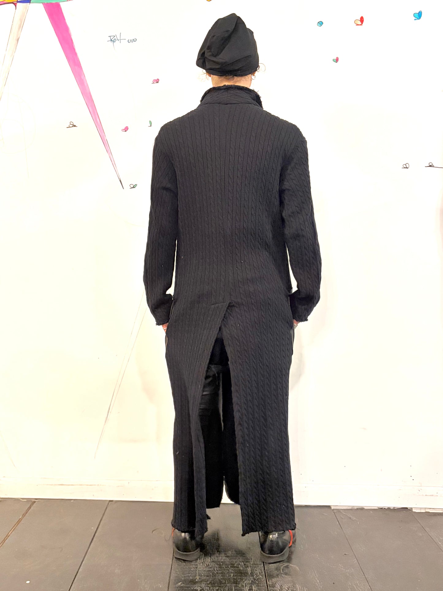 SS26 || PROTLOGICAL ARCHETYPE LONG CARDIGAN - CABLE KNIT