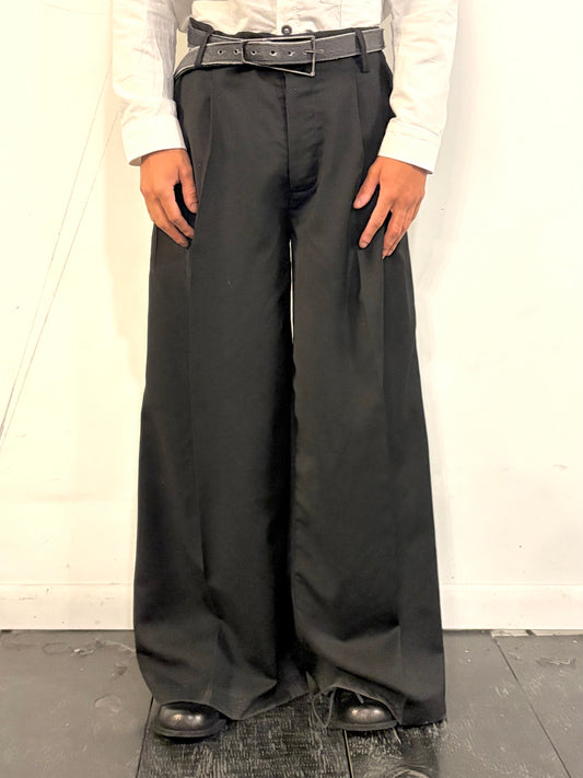 SS26 || TAILORED PANTHEON PANTS|| TROPICAL WOOL || BLACK