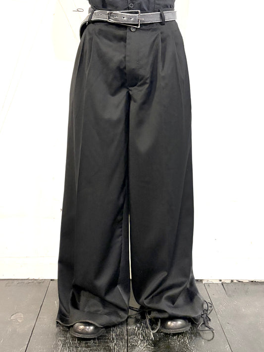 SS26 || TAILORED .5 PANTHEON PANTS - GREY + BLACK WOOL