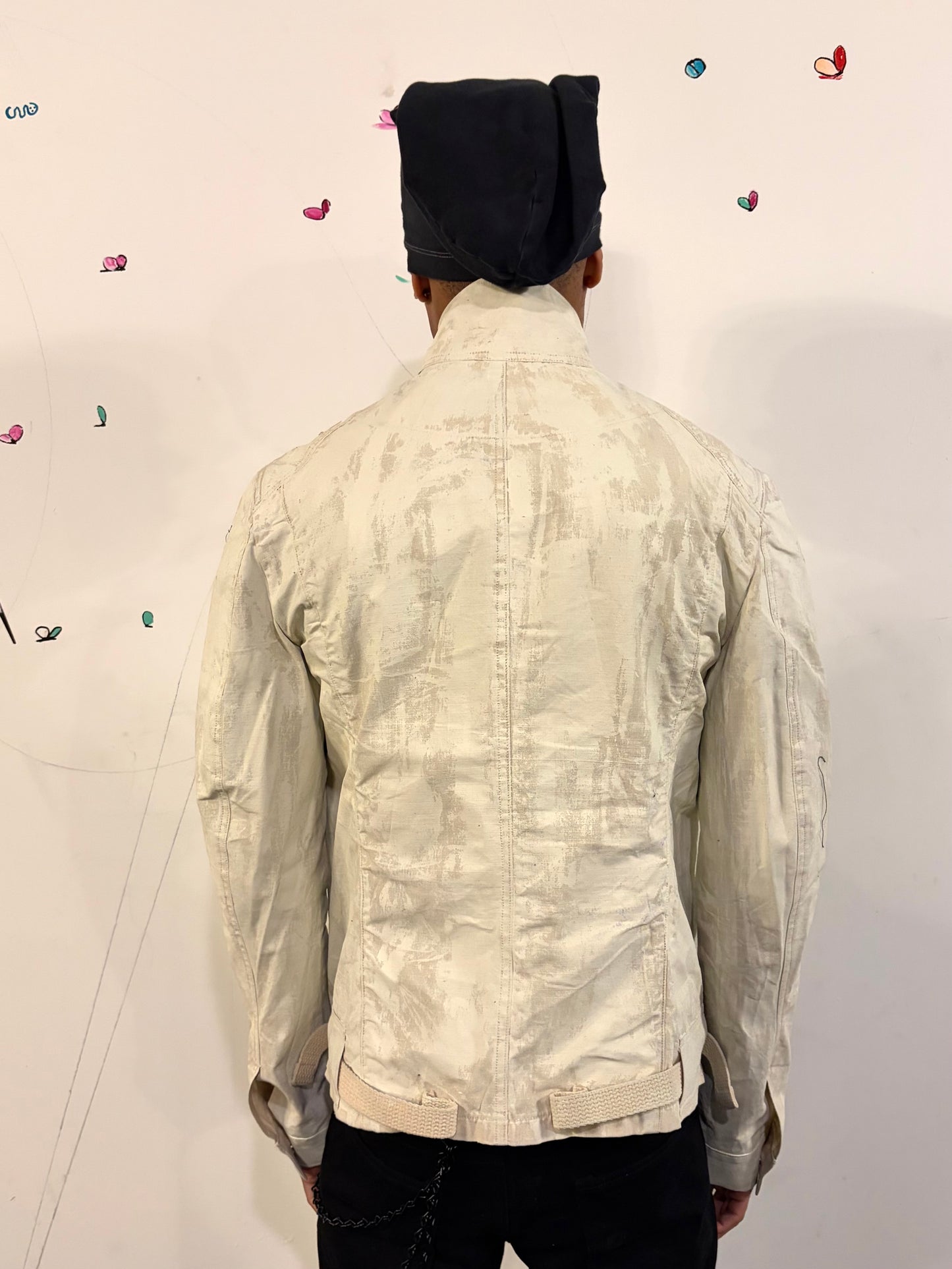SS26 || COATED BORG JACKET - MARL CANVAS